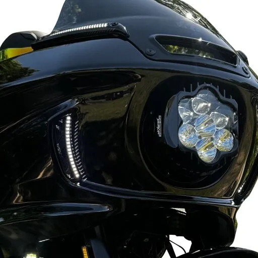 Custom Dynamics Shark Demon™ 2 LED Scheinwerfer ECE für Harley-Davidson Low Rider ST ab Baujahr 2022