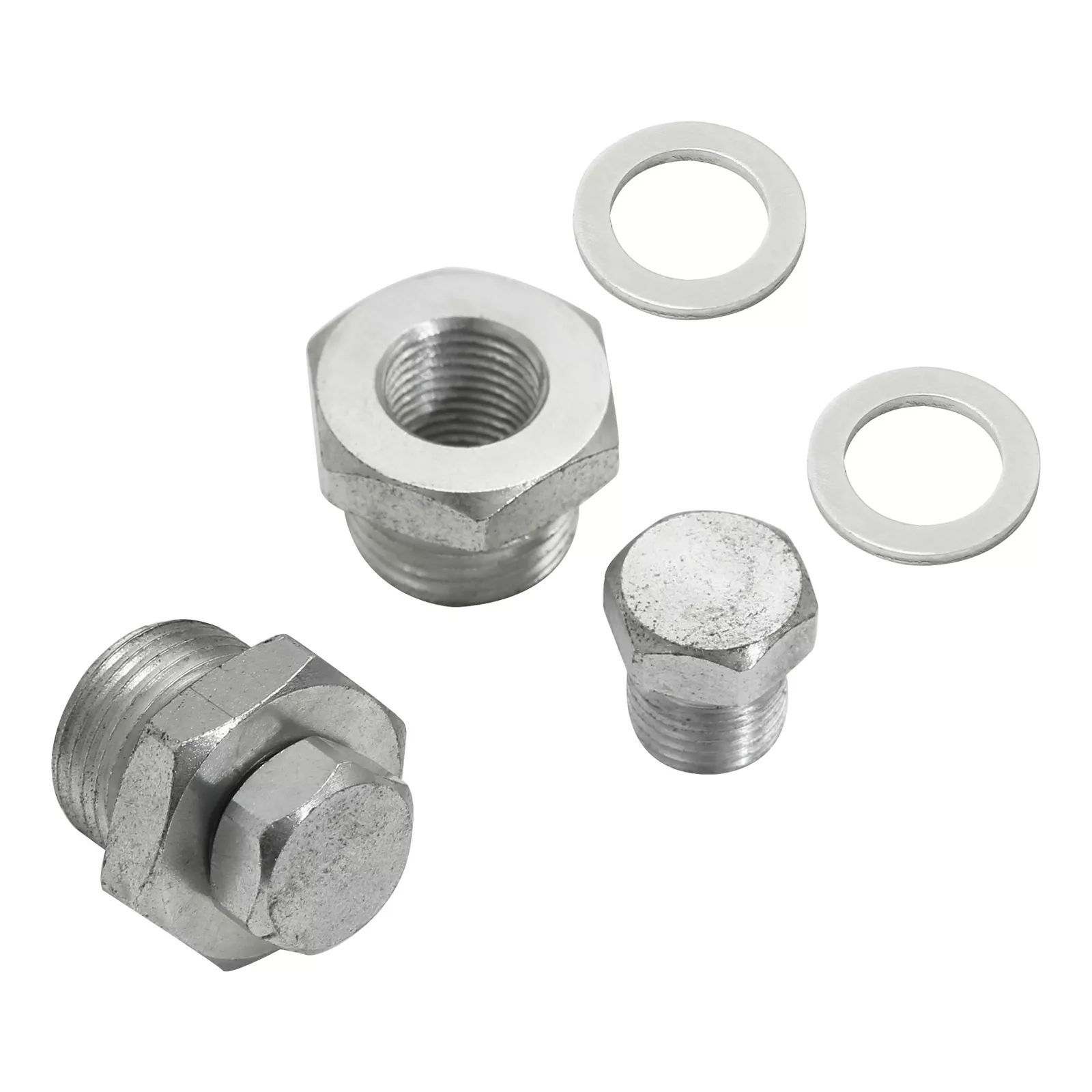 2 Stück O2 Sensor Reduzieradapter 18mm auf 12mm – passend für Harley-Davidson Touring, Softail & Sportster (verschiedene Baujahre)