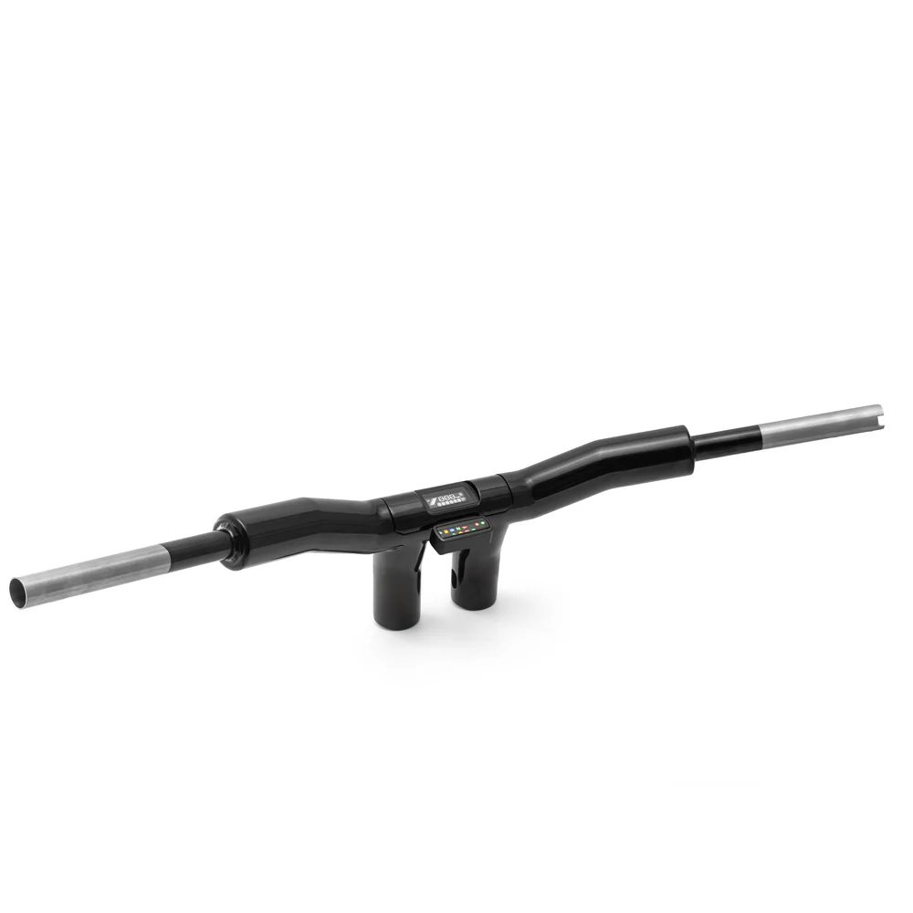 „Rückenschonender“ T-Bar Mega-Lenker mit geneigter Lenksäule (mit optionalem Stealth-Speedometer)