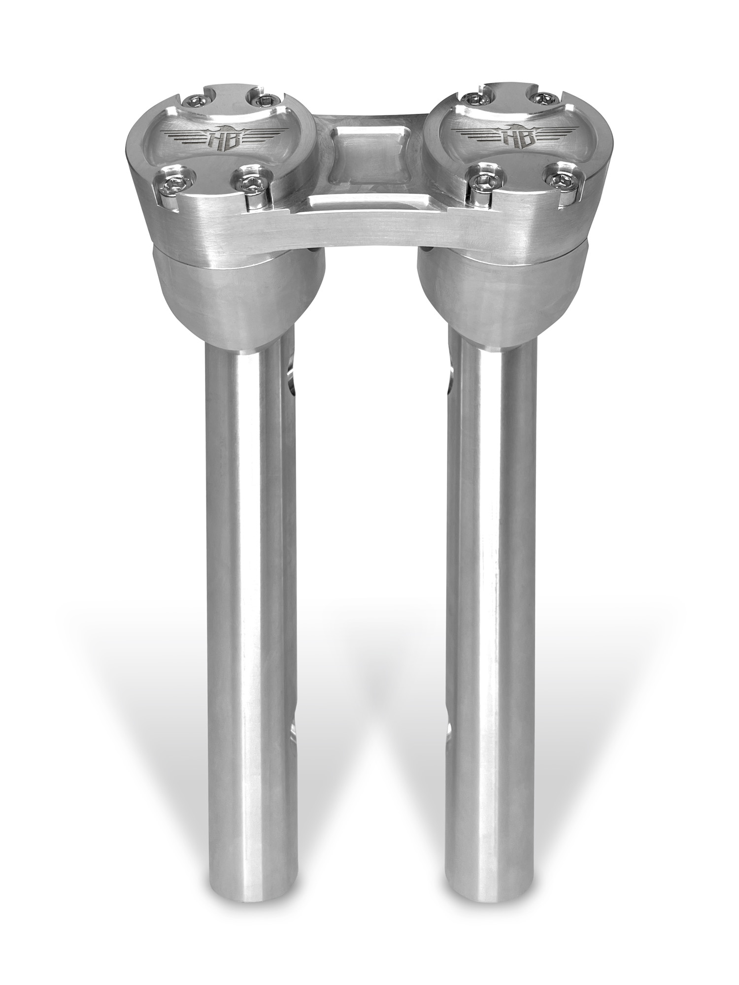 HeinzBikes® 6" Clubstyle Pullback Riser – Silber eloxiert – für Harley-Davidson® HeinzBikes® 6" Clubstyle Pullback Riser – Silber eloxiert – für Harley-Davidson®