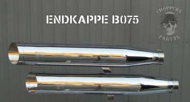 MCJ – 2 in 2 Edition | 120 mm Durchmesser | Schwarz oder Chrom | Endkappen B073 / B080 | Für Harley Touring bis 2016