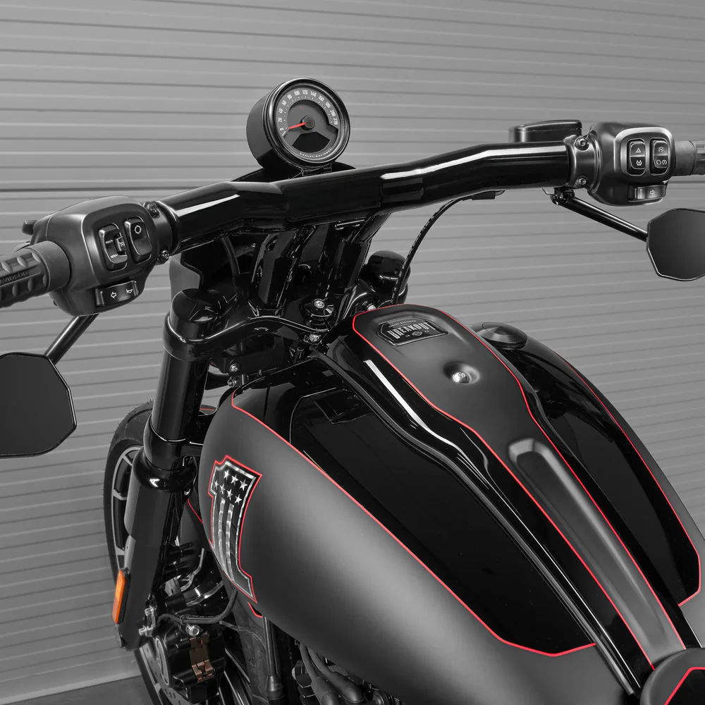 4" Tacho Verlegung Gehäuse (Speedometer Relocation Bucket) für Harley-Davidson Softail & Dyna (2004–2023)