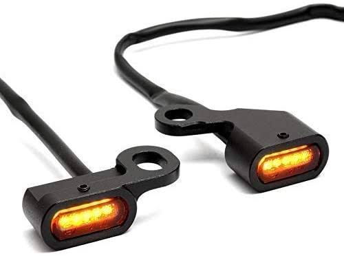 Mini LED Blinker unter der Armatur für Harley davidson Softail 2015-2020 und Touring 2009-2016 schwarz 