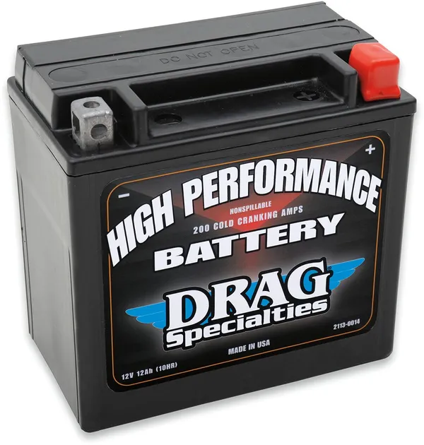 Battery Drag FA YTX14L (EU) Aufladbare Säure-Batterie für Harley-Davidson Sportster, Dyna & Softail Modelle