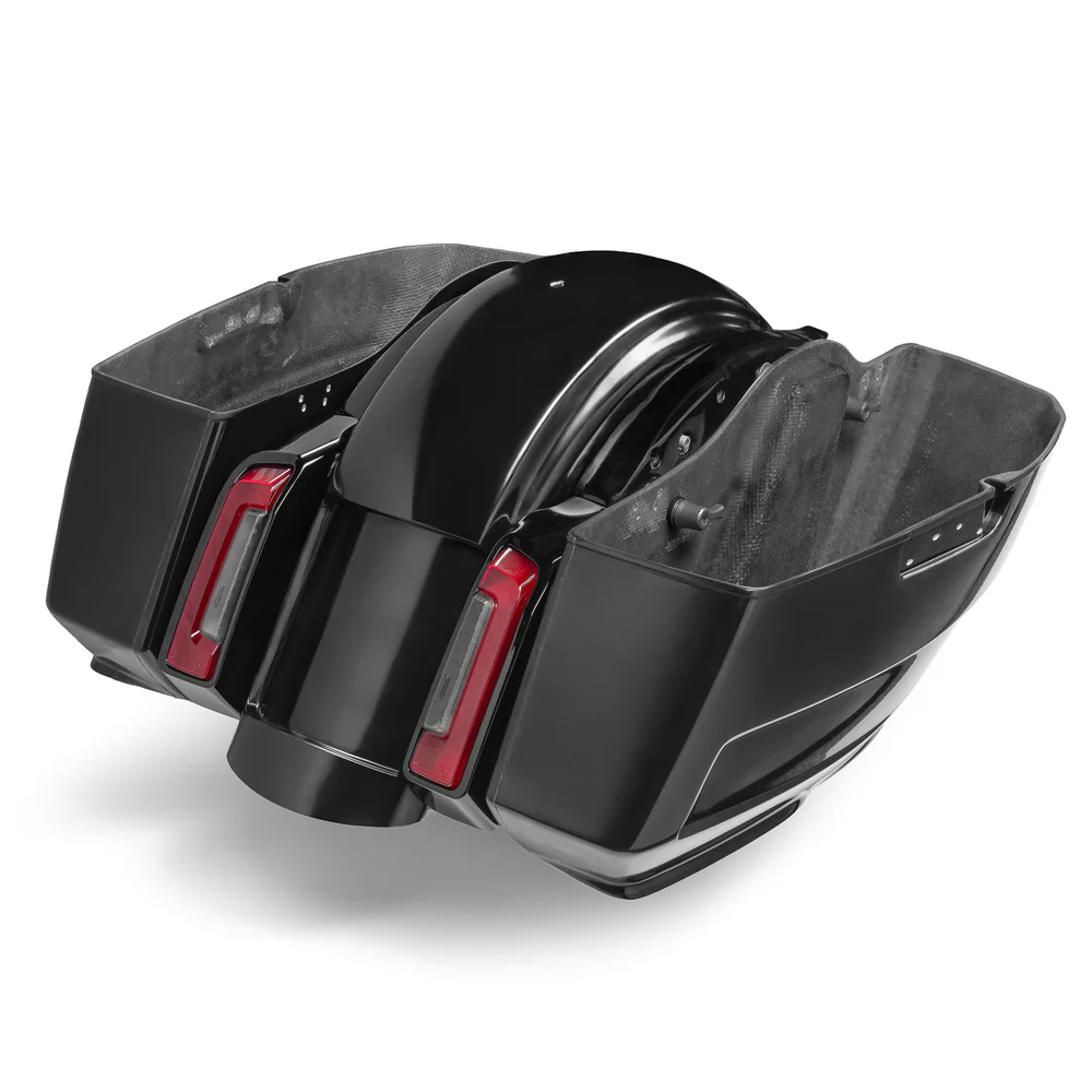 2024–2025 Touring-Satteltaschen- und Heckfender-Kit – Edge Line Serie mit universeller Kennzeichenaufnahme