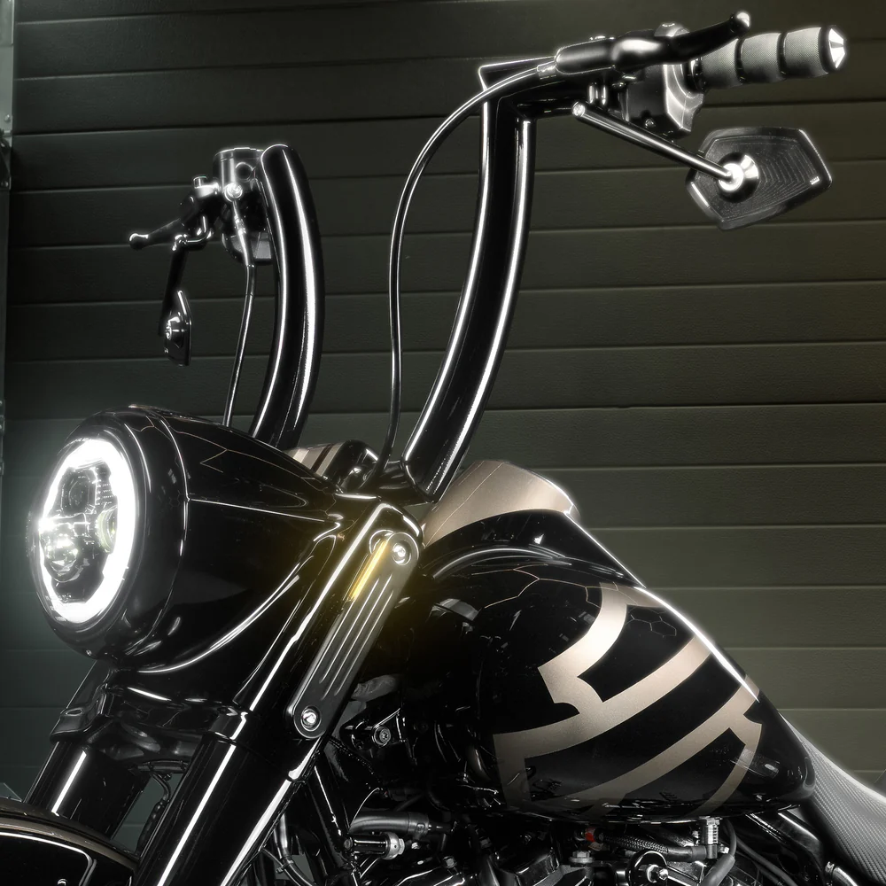 Road King „Killer Bull“ 2" Fat-Lenker mit 1,25" Riser-Klemmen