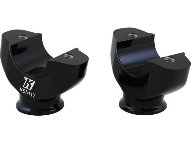 Santee Lower Risers 1 1/4" Schwarz für Harley-Davidson Lenker 918353