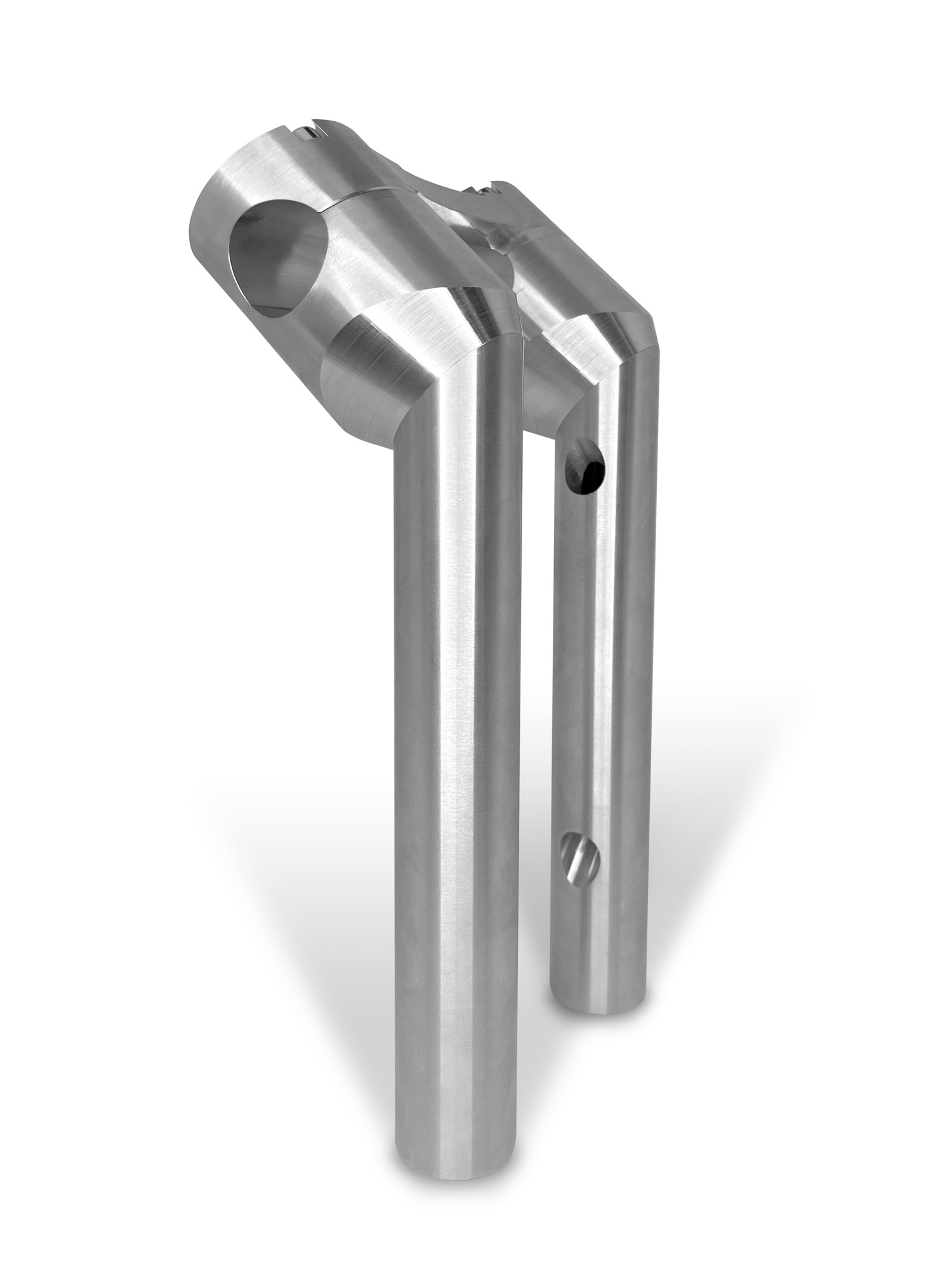 HeinzBikes® 6" Clubstyle Pullback Riser – Silber eloxiert – für Harley-Davidson® HeinzBikes® 6" Clubstyle Pullback Riser – Silber eloxiert – für Harley-Davidson®