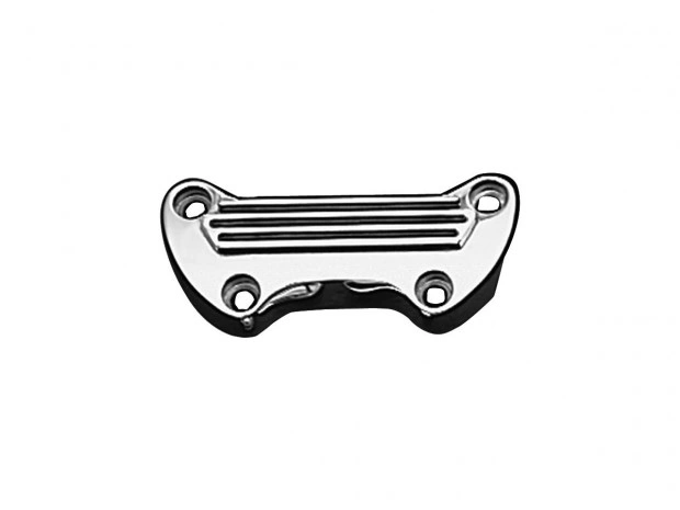 Finned Top Clamp – Aluminium Blank für 1" Risers & Custom Bikes