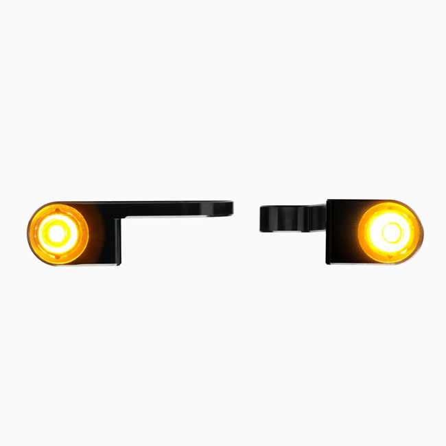 Tens LED Blinker-Set vorne – passend für Harley-Davidson Modelle ab 2002 mit Hydraulikkupplung Tens LED Blinker-Set vorne – passend für Harley-Davidson Modelle ab 2002 mit Hydraulikkupplung
