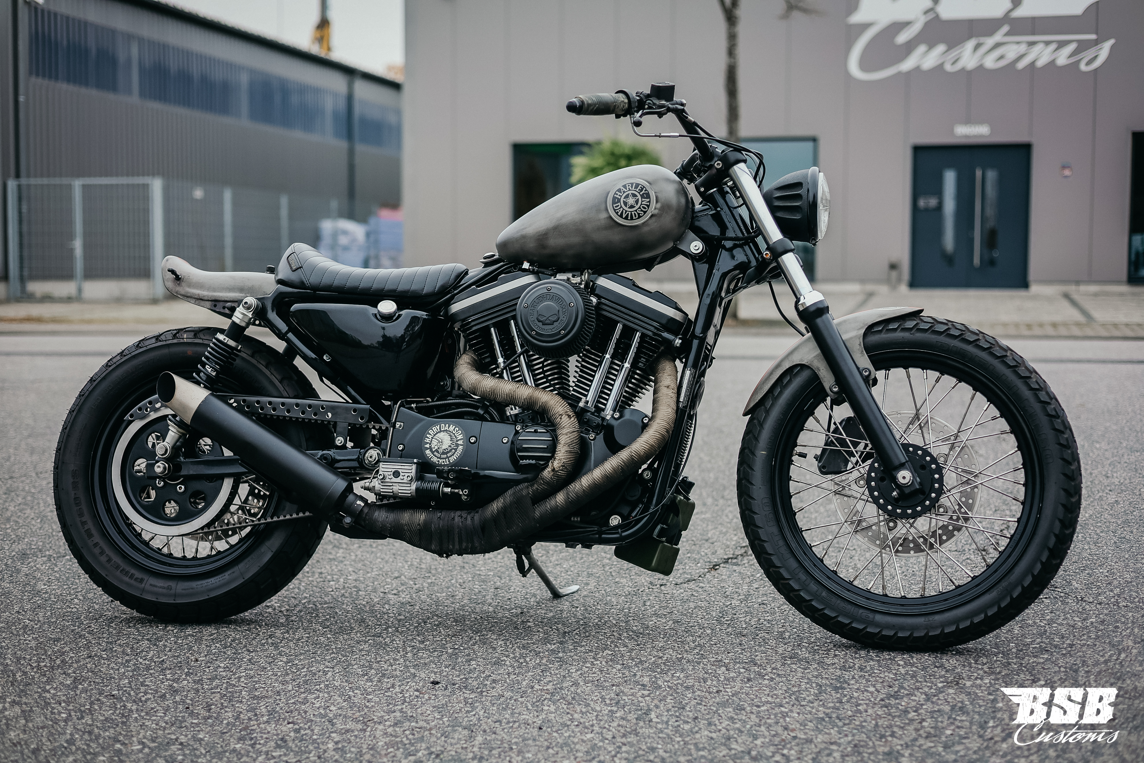 2001 Harley Davidson XL 883 mit Megaumbau und Leistungsteigerung auf 1200ccm 