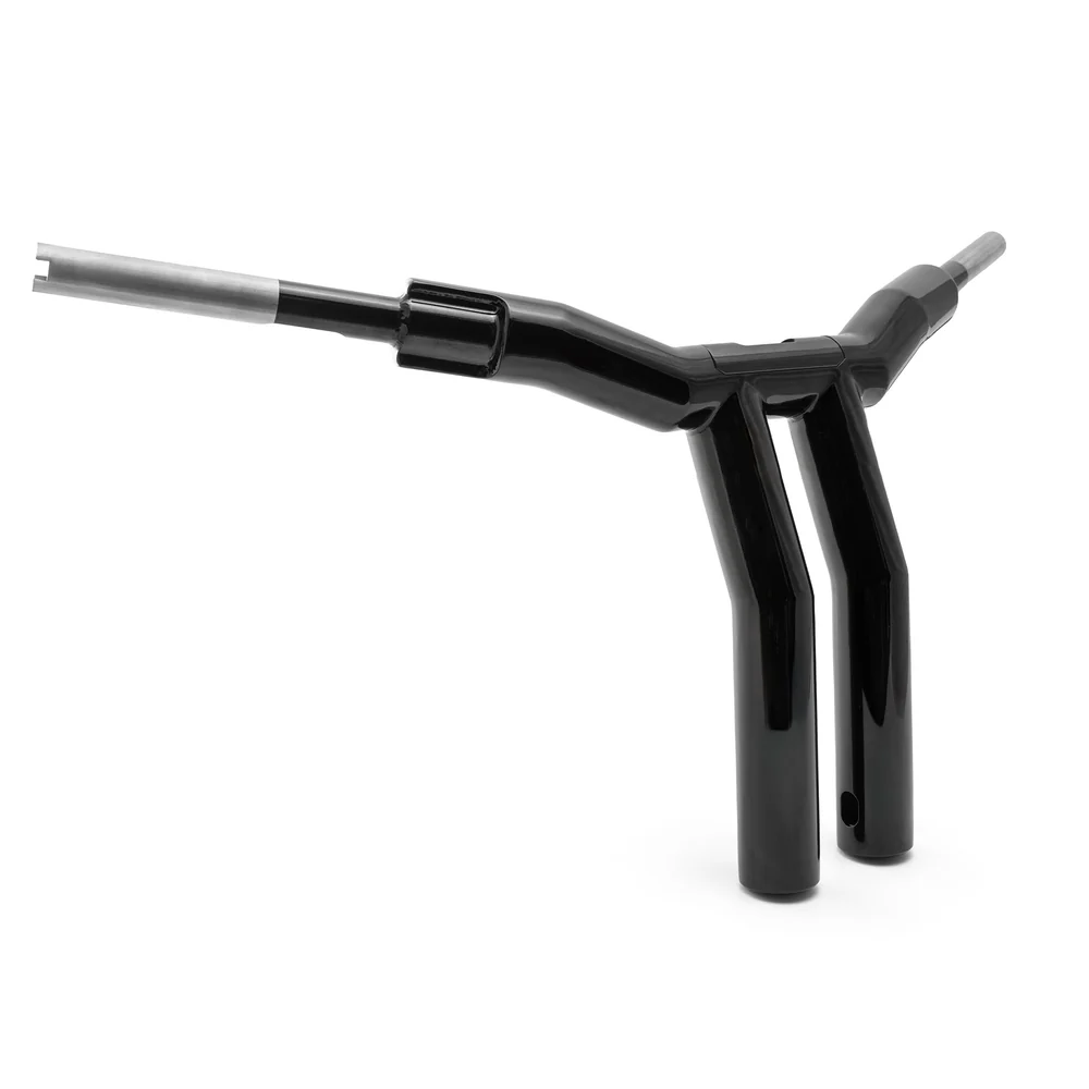 „Rückenschonender“ T-Bar Mega-Lenker mit geneigter Lenksäule (mit optionalem Stealth-Speedometer) mit GUTACHTEN !!!
