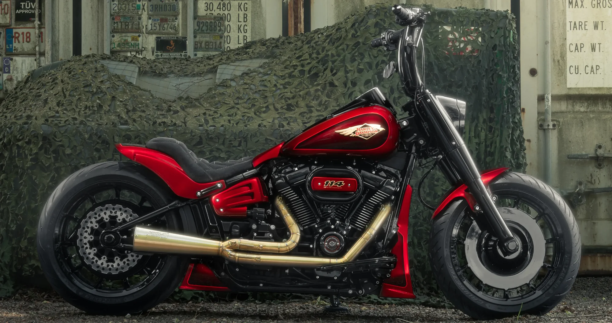 2025 - 2026 Softail Killer Bull 2" Fat Bars Entwickelt für Harley-Davidson mit 1,25" Risern inkl. GUTACHTEN 
