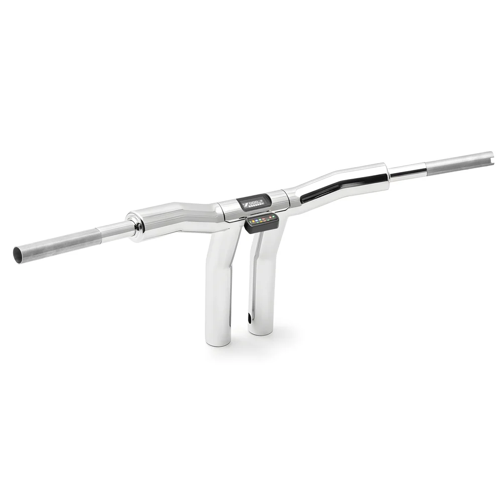 „Rückenschonender“ T-Bar Mega-Lenker mit geneigter Lenksäule (mit optionalem Stealth-Speedometer) mit GUTACHTEN !!!
