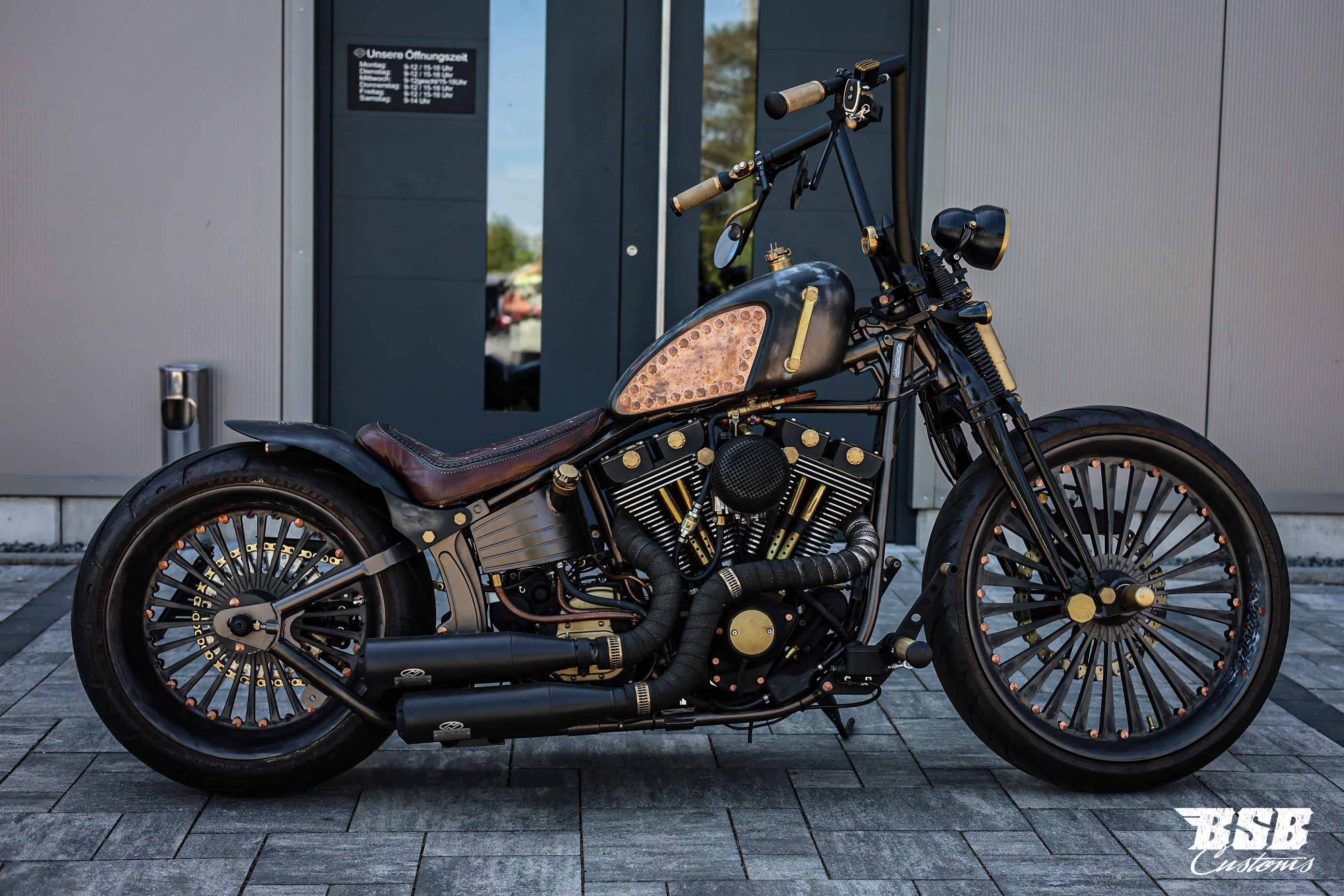 ´98 Harley Davidson FXST Evo Bobber der besonderen Art // Mega UMBAU 
