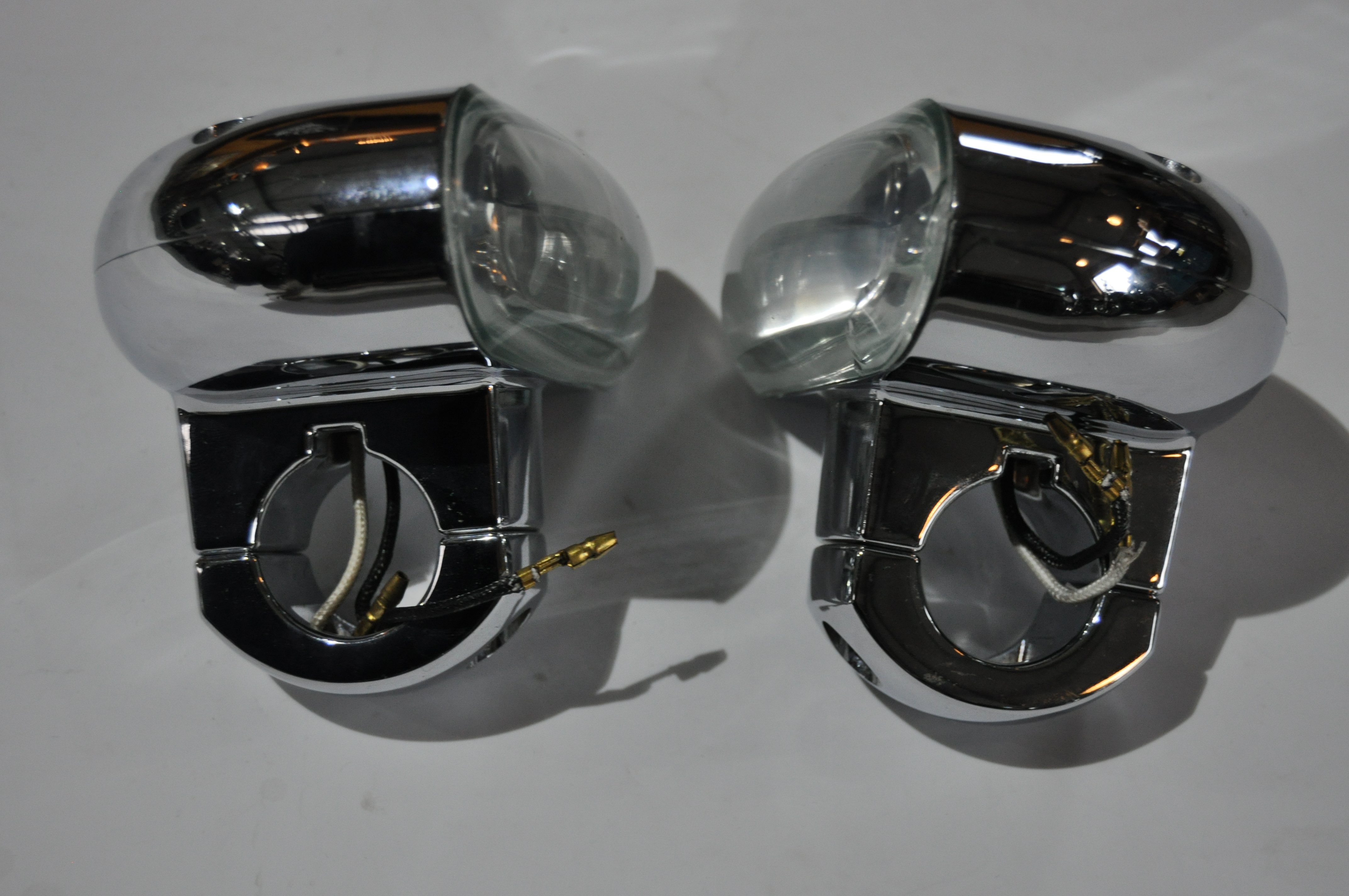 Custom Blinker Chrom Klarglas – Passend für Harley-Davidson Softail, Dyna, Touring & Sportster (1980–2013)