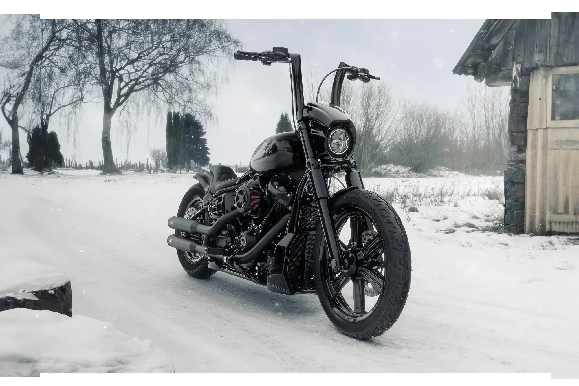 Harley-Davidson Softail 2025 - 2026 Monarch 2" Fat Bars – Lenker für Modelle mit 1-Zoll Risern