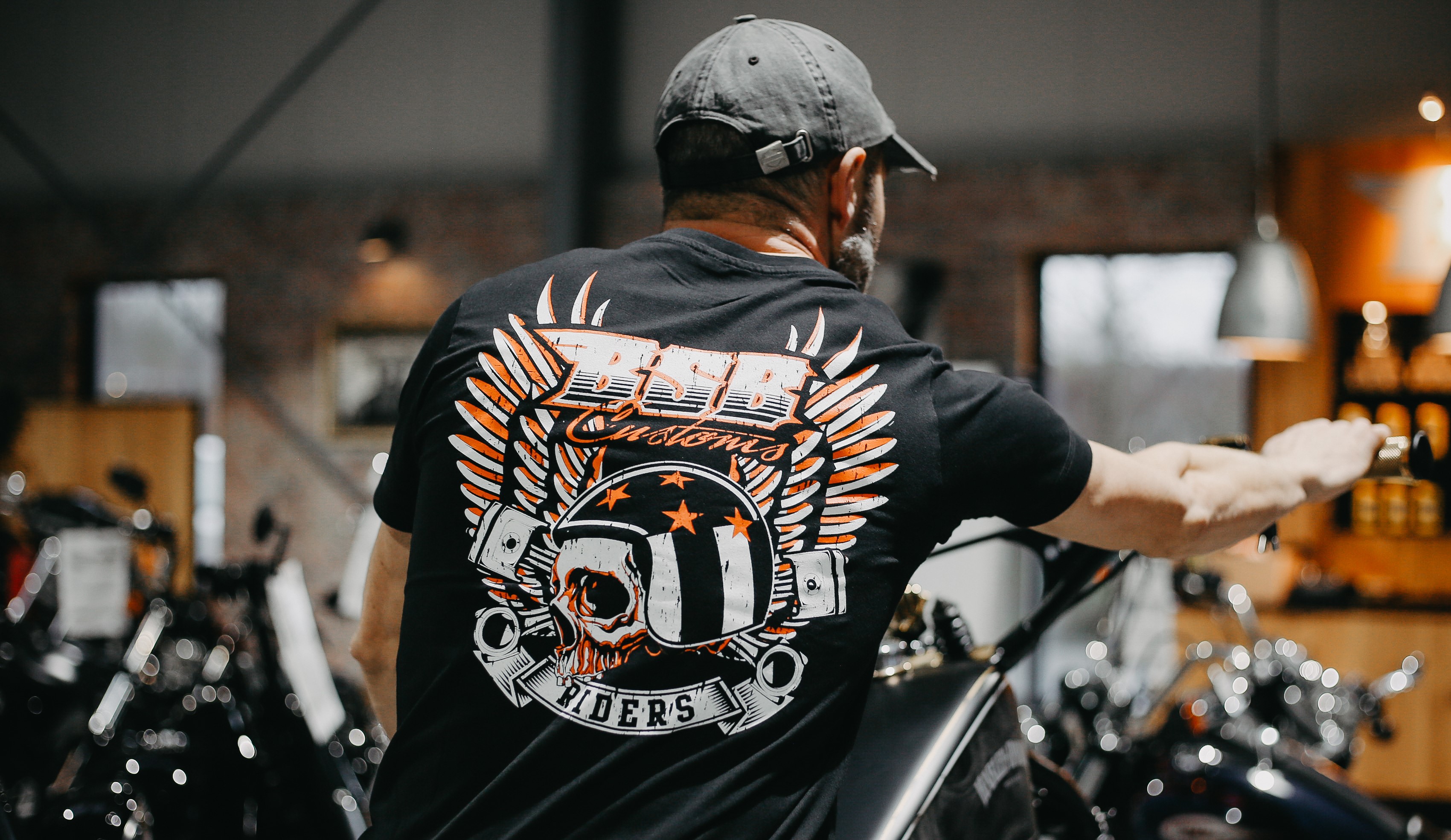 BSB Customs "Riders" T-Shirts Schwarz