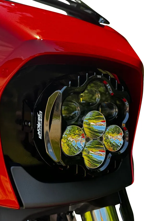 7 Zoll LED Scheinwerfer für Touring Modelle ECE COMPLIANT SHARK DEMON WHITE HEADLIGHT WITH 23 STYLE ECE geprüft 