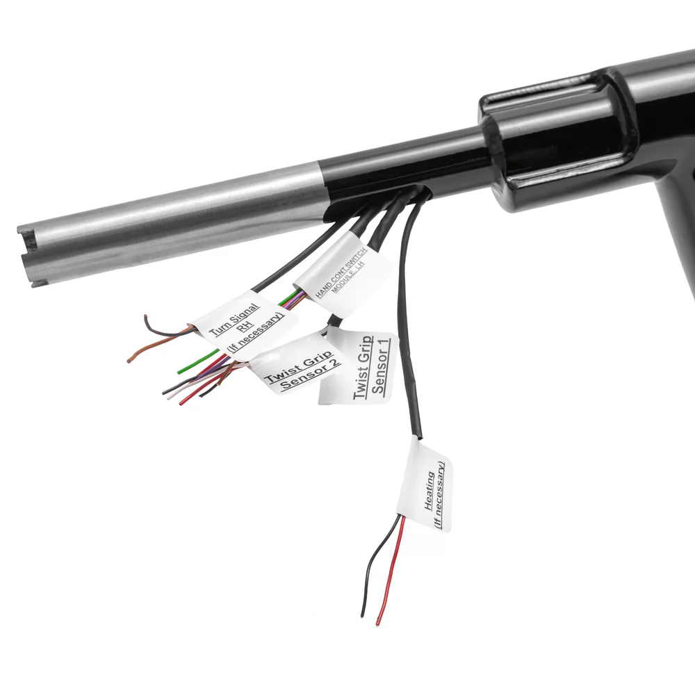 „Rückenschonender“ T-Bar Mega-Lenker mit geneigter Lenksäule (mit optionalem Stealth-Speedometer)