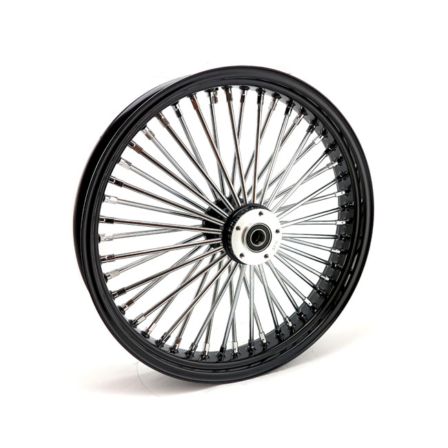 MCS Radial 48 Fat Spoke front wheel 3.50 x 23 SF black mit Gutachten ( Singel Flansh)