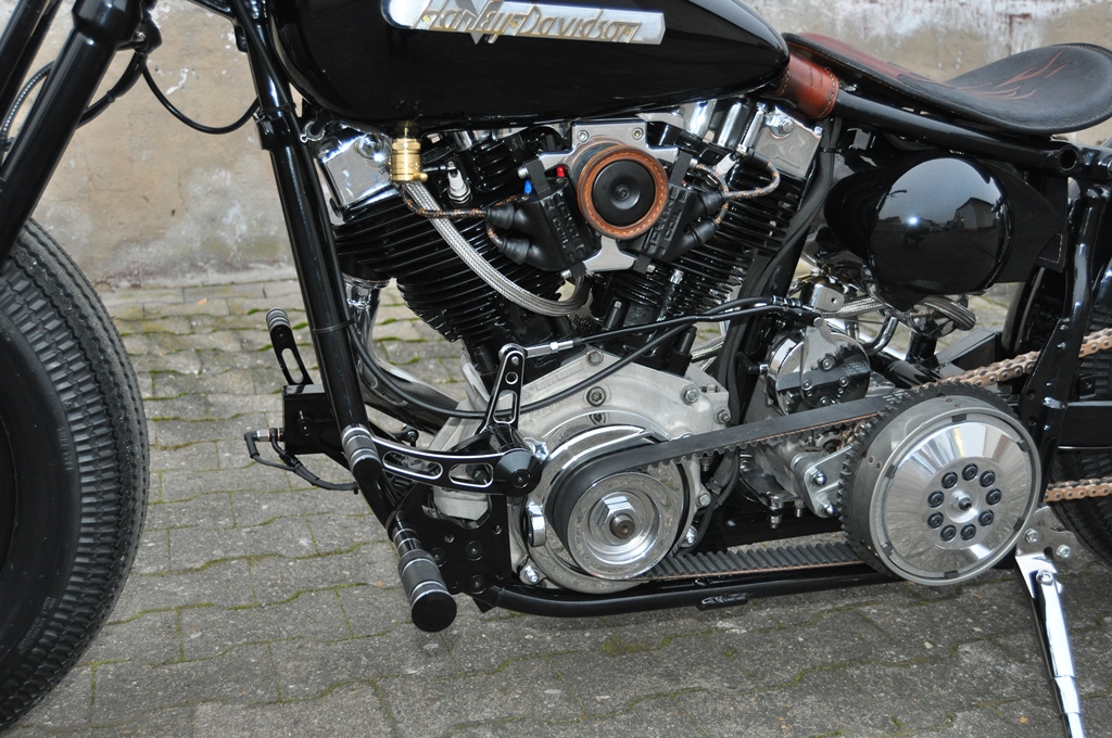 78´FX Shovel mit 113 S&S Motor, BSB Customs Umbau