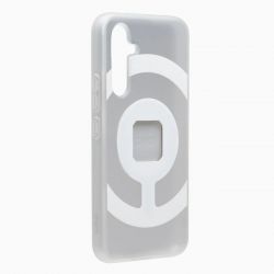 Cayo Phone.Dokk Samsung S23 Hülle – Transparent / Weiß, MagSafe-kompatibel