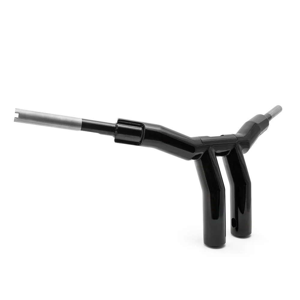„Rückenschonender“ T-Bar Mega-Lenker mit geneigter Lenksäule (mit optionalem Stealth-Speedometer)