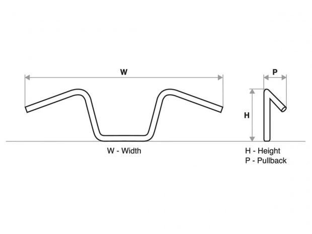 Santee 14" Bonanza Fat Handlebar Non-Dimpled Chrome 3-Loch 1 1/4" Throttle By Wire für Harley-Davidson Modelle