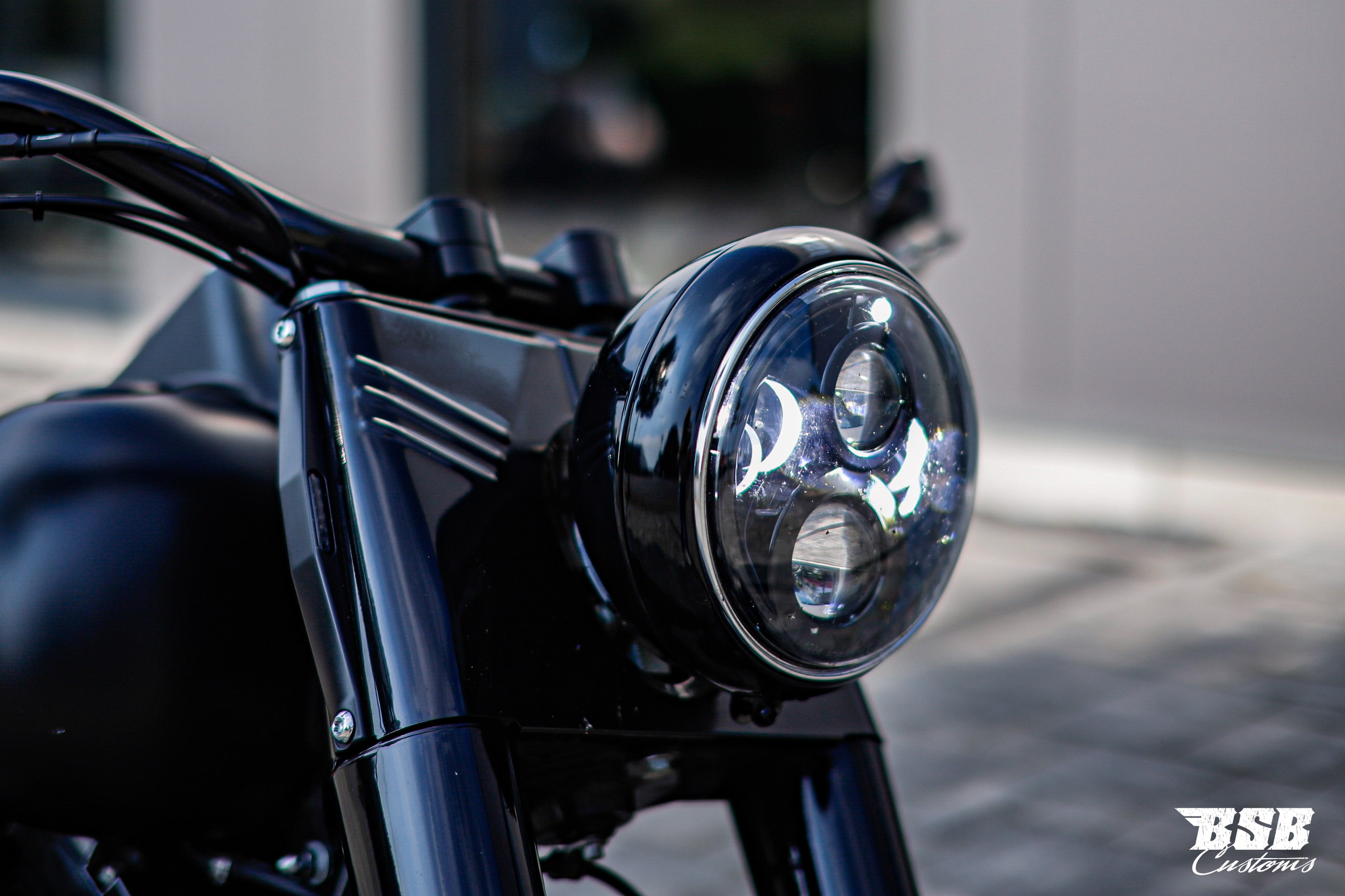 Gabel Verkleidung Cover Kit Schwarz für Harley 86-17 FLST/C, FLSTF/B/BS, FLS/S und 93-96 FLSTN