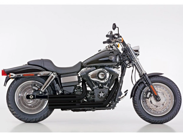 DarkTorque Exhaust System Harley Davidson V-Rod und Night Rod – Black Powder Coated
