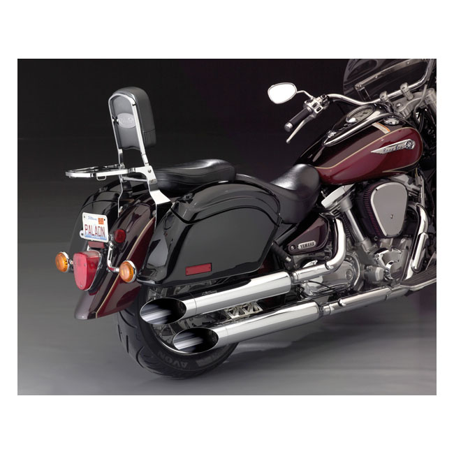 NC Paladin® QuickSet Rückenlehne Chrom für Honda, Indian, Kawasaki, Suzuki & Yamaha