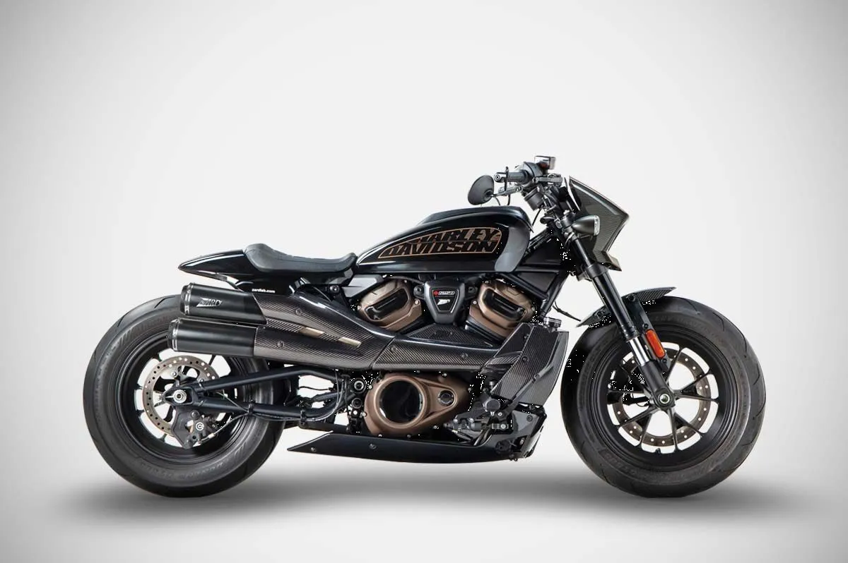 ZARD Top Gun 2-2 Slip-On System Harley Davidson – Sportster S Edition
