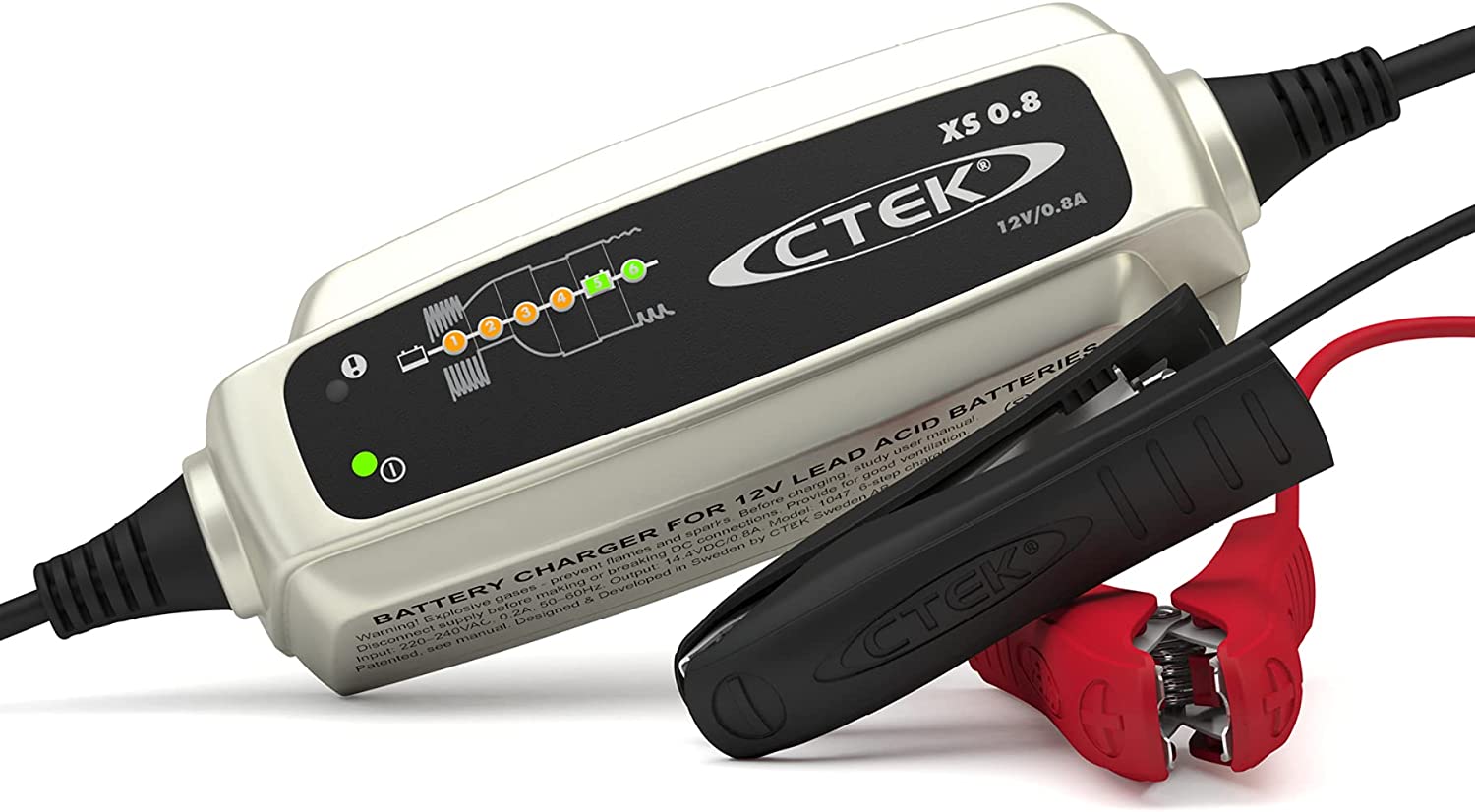 CTEK XS 0.8 - Der kompakte Batterielader mit EU-Steckdose