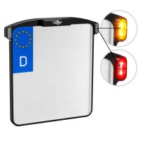 All-in-One MICRO Kennzeichenhalter mit 3-in-1 LED Blinker, Bremslicht, Rücklicht & Kennzeichenbeleuchtung – High Gloss Black All-in-One MICRO Kennzeichenhalter mit 3-in-1 LED Blinker, Bremslicht, Rücklicht & Kennzeichenbeleuchtung – High Gloss Black