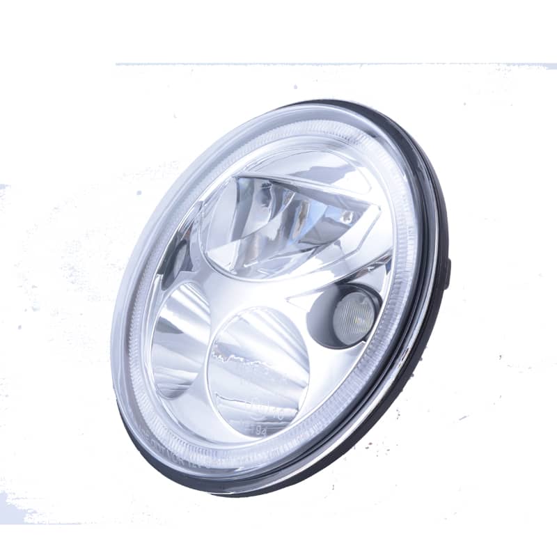 LED Scheinwerfer 7 Zoll CHROME, Standlicht, E-Zulassung für Touring Modelle bis 2022