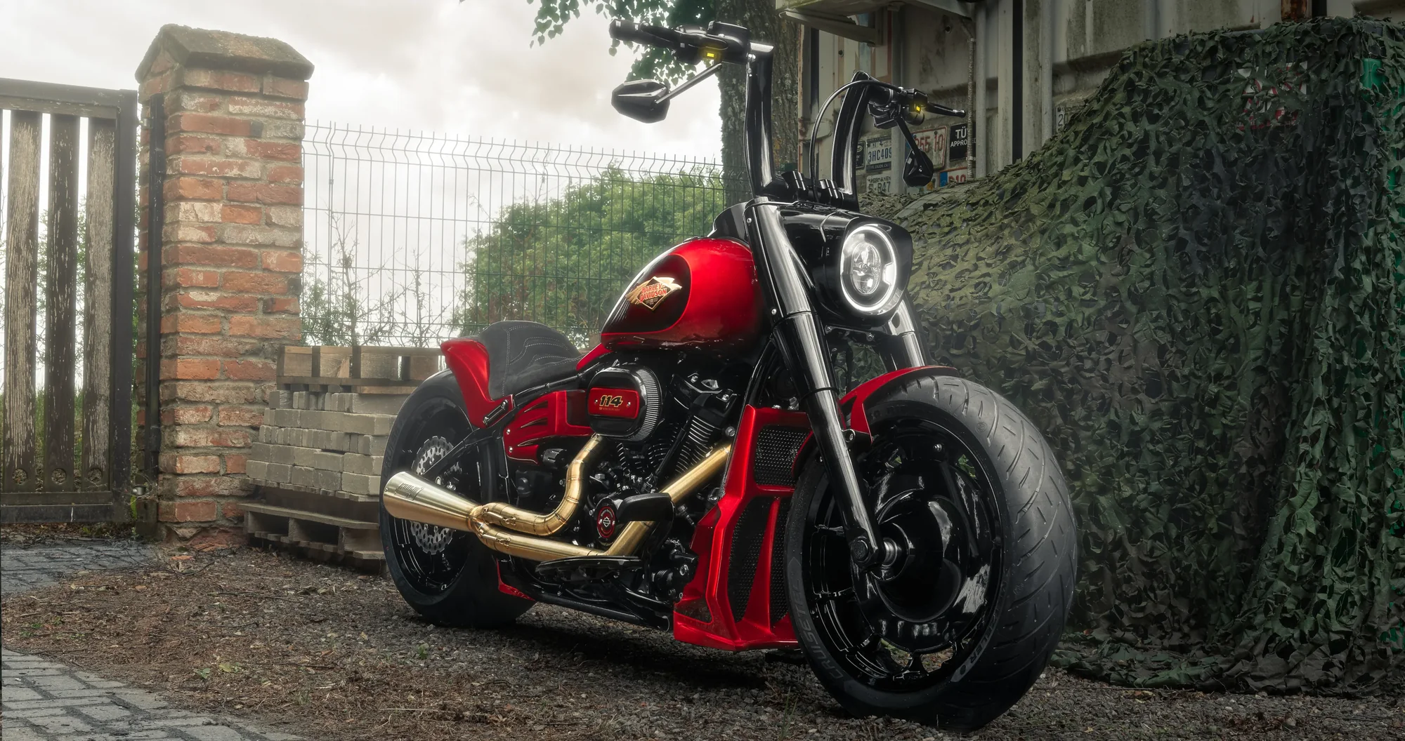 2025 - 2026 Softail Killer Bull 2" Fat Bars Entwickelt für Harley-Davidson mit 1,25" Risern inkl. GUTACHTEN 