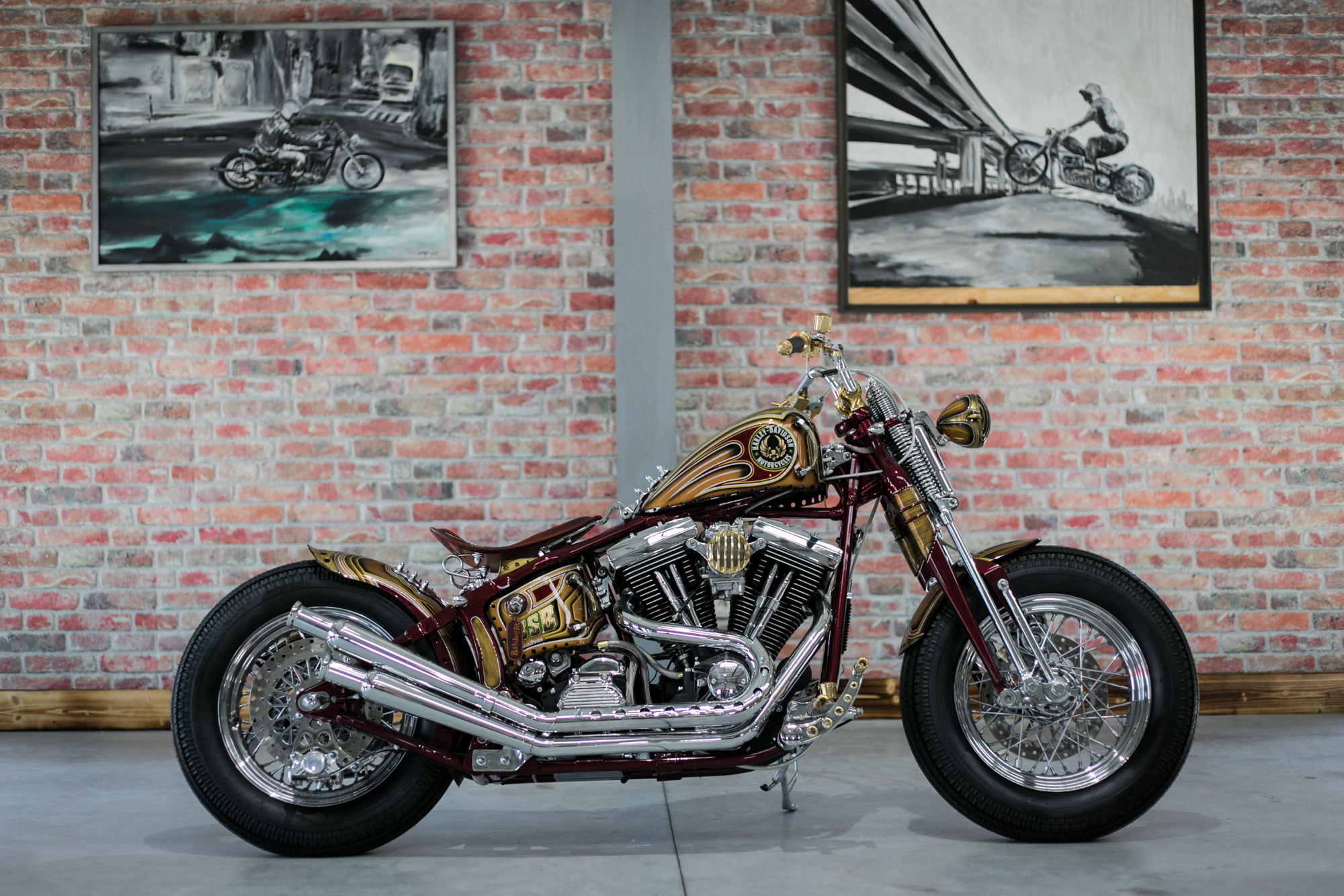 VERKAUFT !!!1995 FXST Bobber Umbau Exclusiv HANDMADE BSB CUSTOMS 24 Monate Garantie