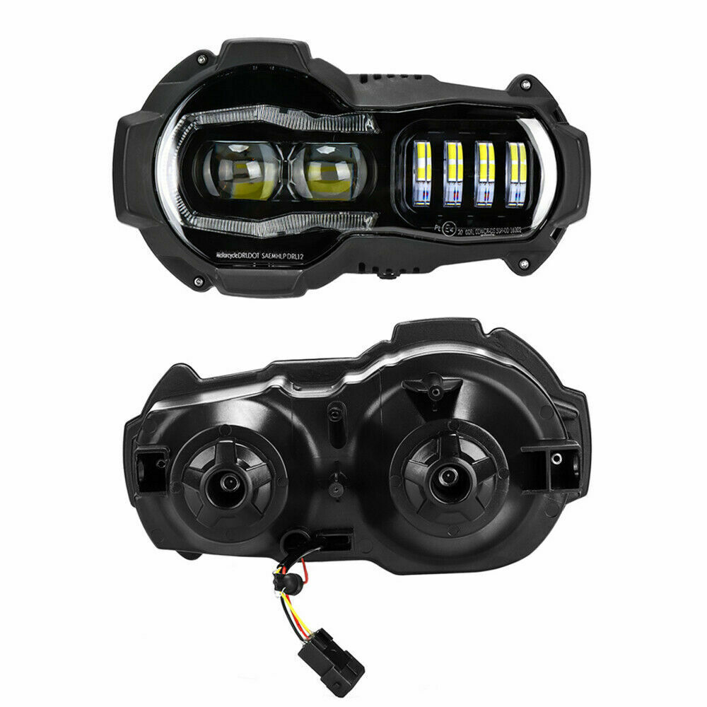 Nebelscheinwerfer LED mit Blinker für BMW R1200 GS komplett Set mit E