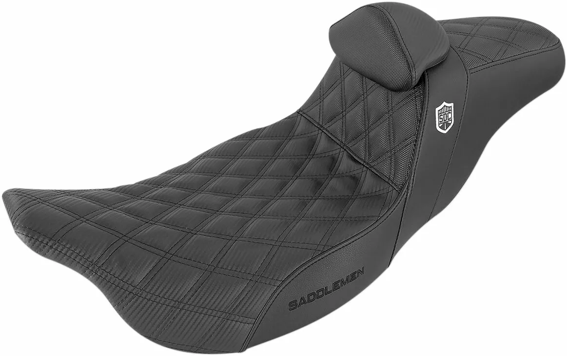 Saddlemen SDC Performance Sitz mit Rückenlehne – Harley-Davidson® Komfortsitz Touring 2008-2023 Modelle BLACK-LS Saddlemen SDC Performance Sitz mit Rückenlehne – Harley-Davidson® Komfortsitz Touring 2008-2023 Modelle BLACK-LS