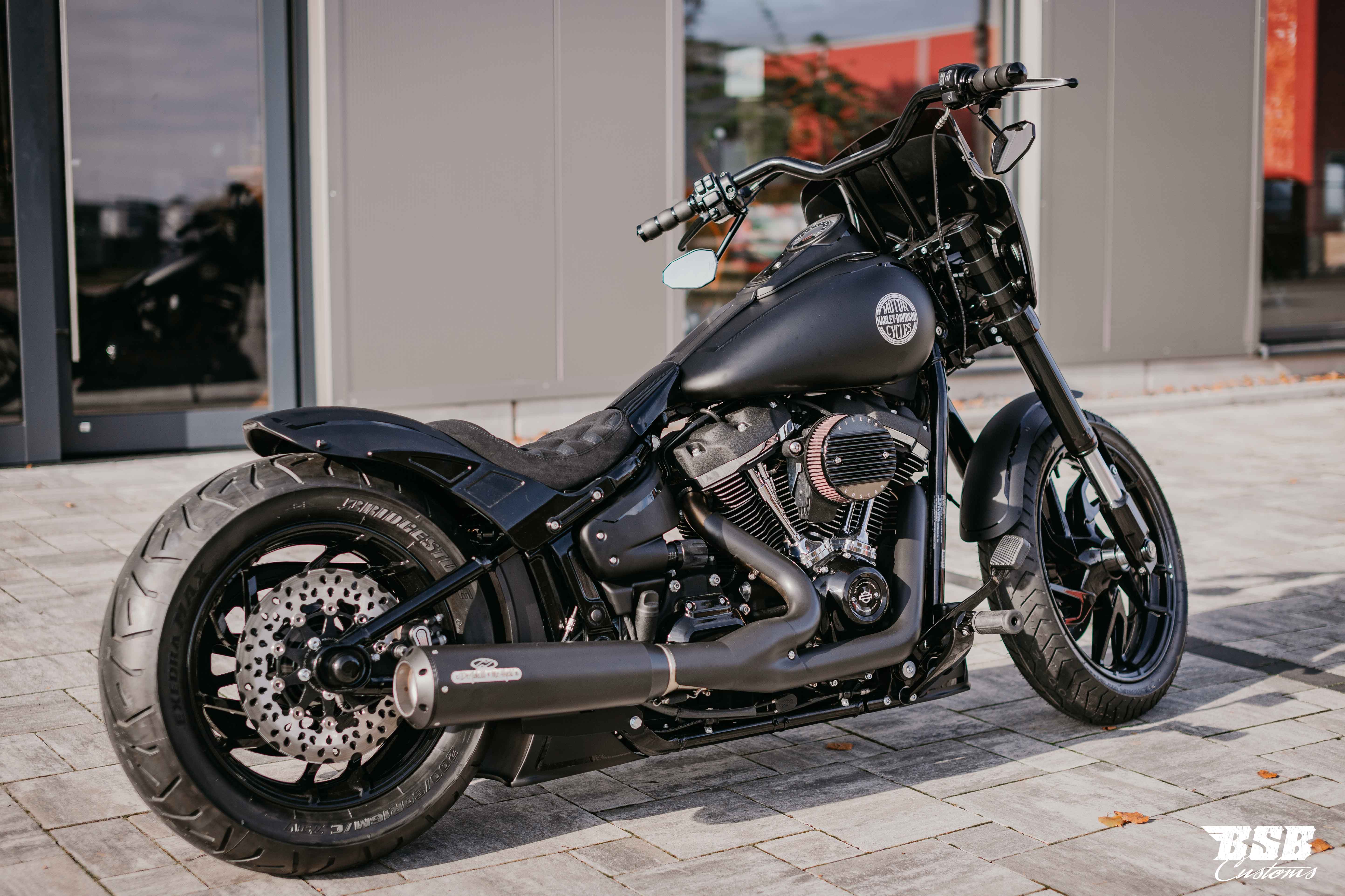 HARLEY-DAVIDSON M8 FXBB HECKFENDER "BOBBSTR" 2018-2023 FÜR 180-200 BREITREIFEN mit Gutachten !!!