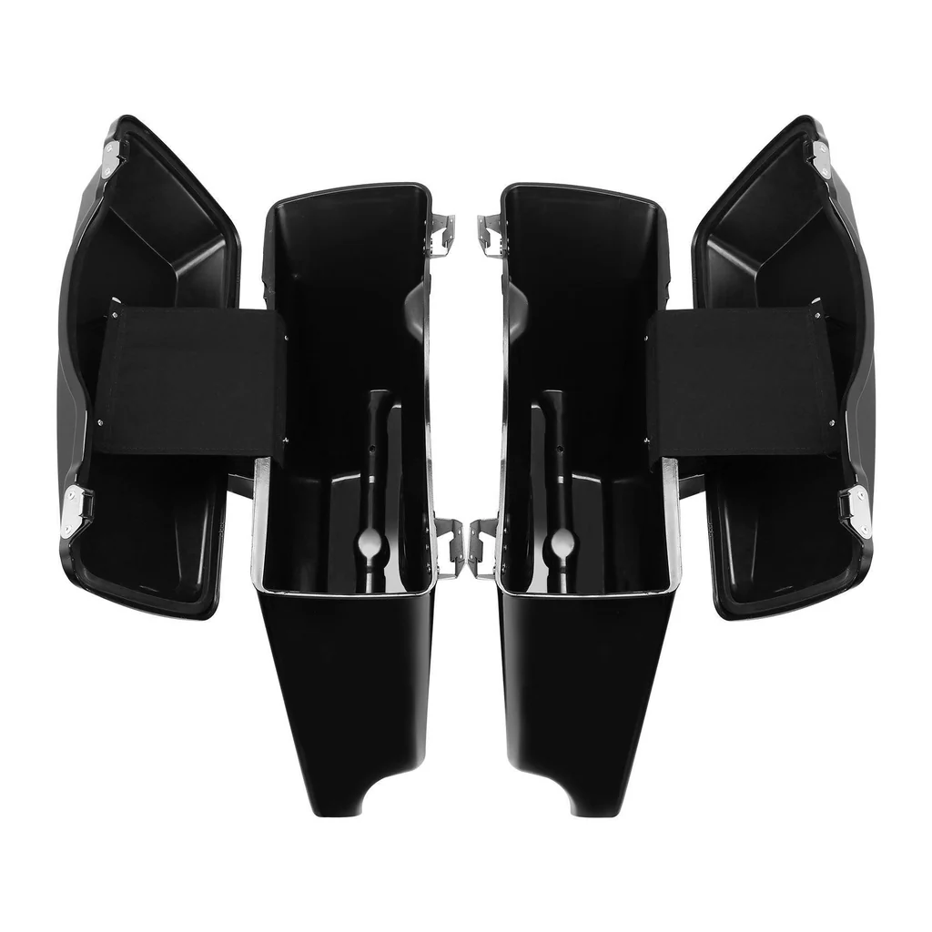 Stretched Hard Saddlebags für Harley-Davidson Touring Modelle 1993–2013 – Verlängerte Hartschalen Seitenkoffer