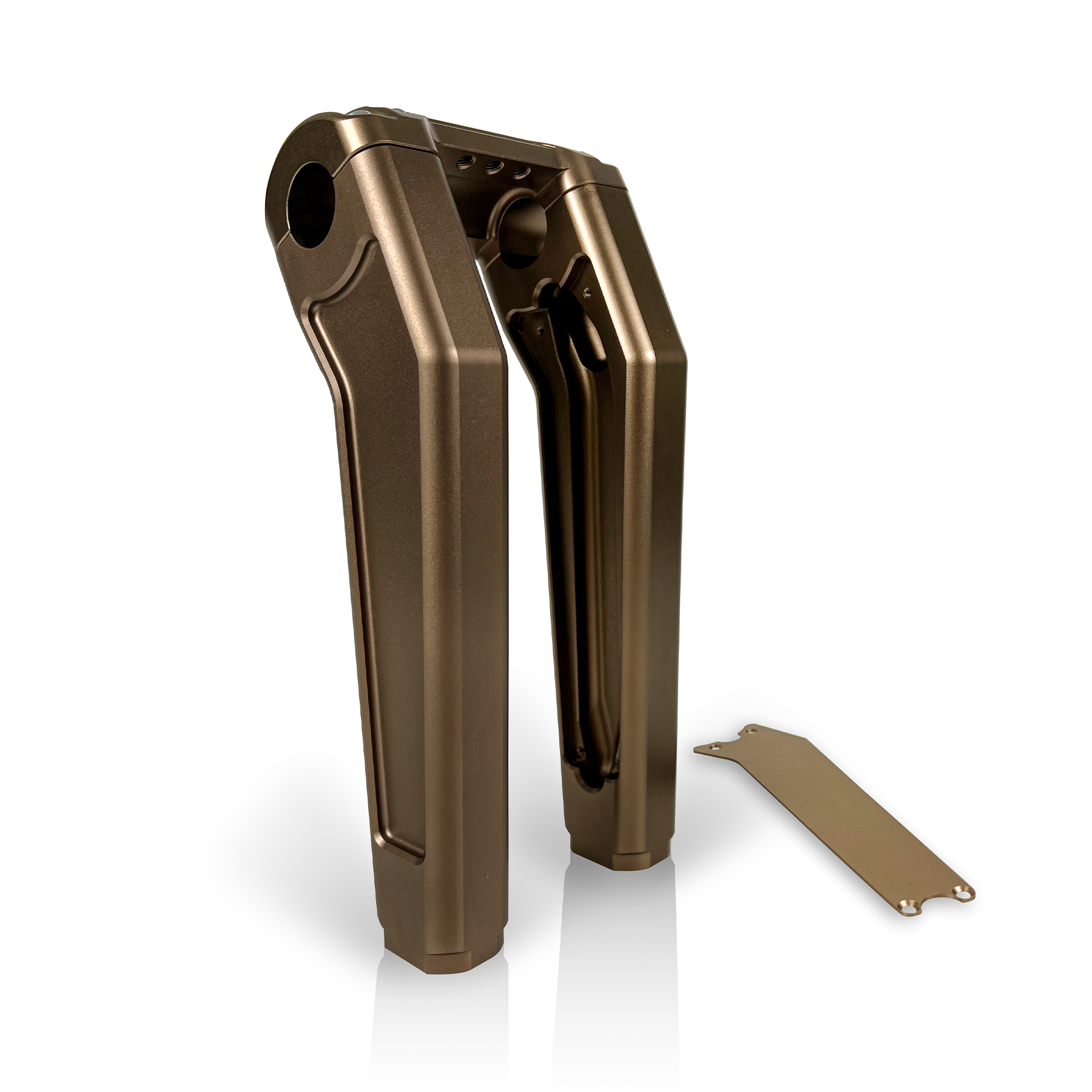 HeinzBikes® PERFORMANCE ClubStyle Riser 7" – Bronze – für Harley‑Davidson® (1" & 1,25" Klemmung)