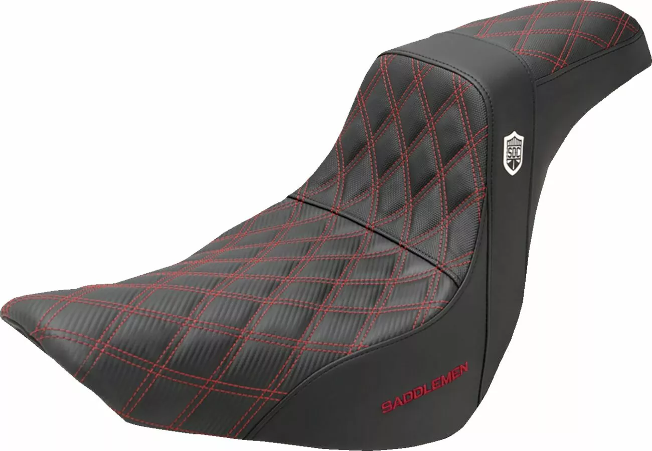 Saddlemen SDC Performance Sitz mit GelCore™ für Harley-Davidson FXLR / FXLRS / FLRST / FLSB 2018+ RED  SL