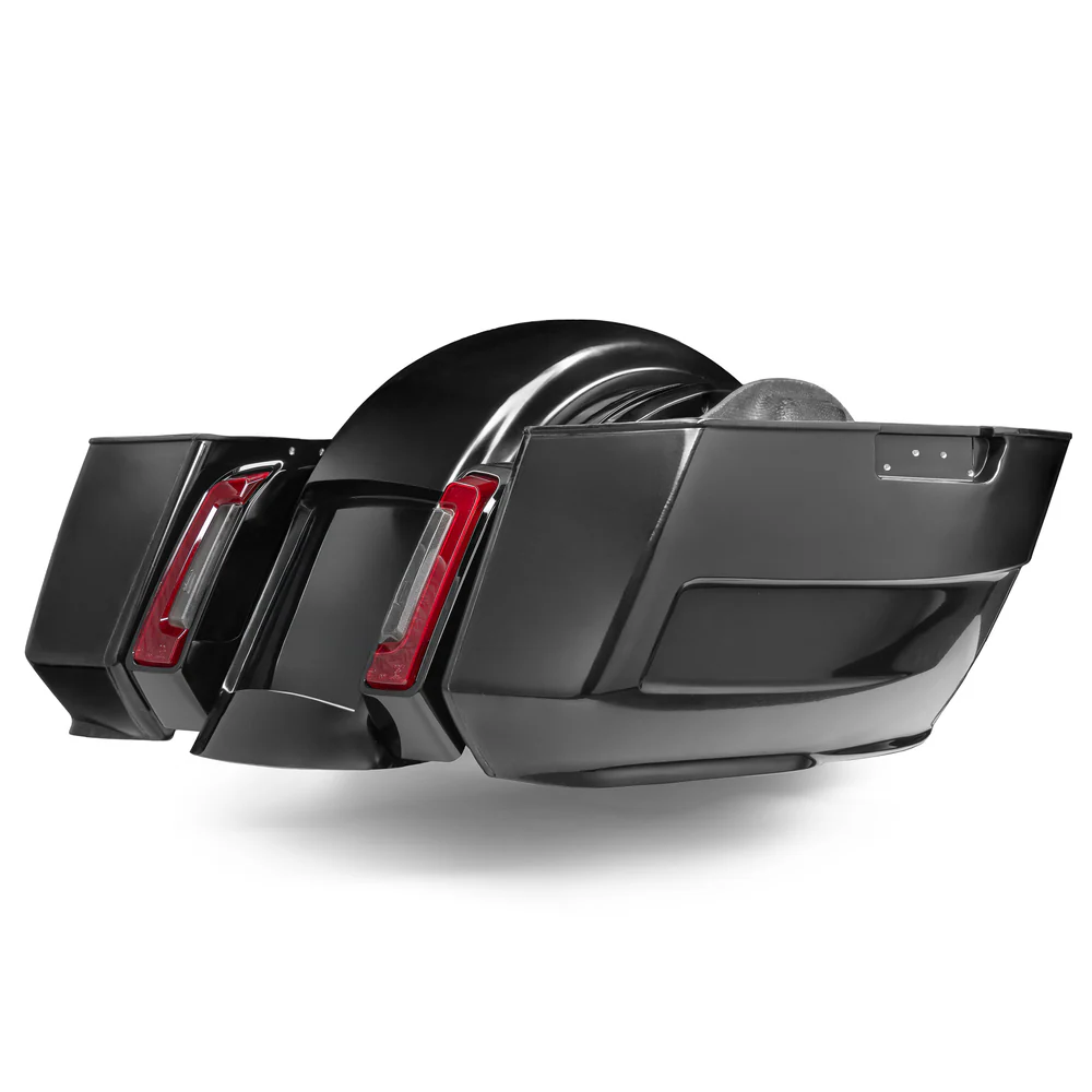 2024–2025 Touring-Satteltaschen- und Heckfender-Kit – Edge Line Serie mit universeller Kennzeichenaufnahme