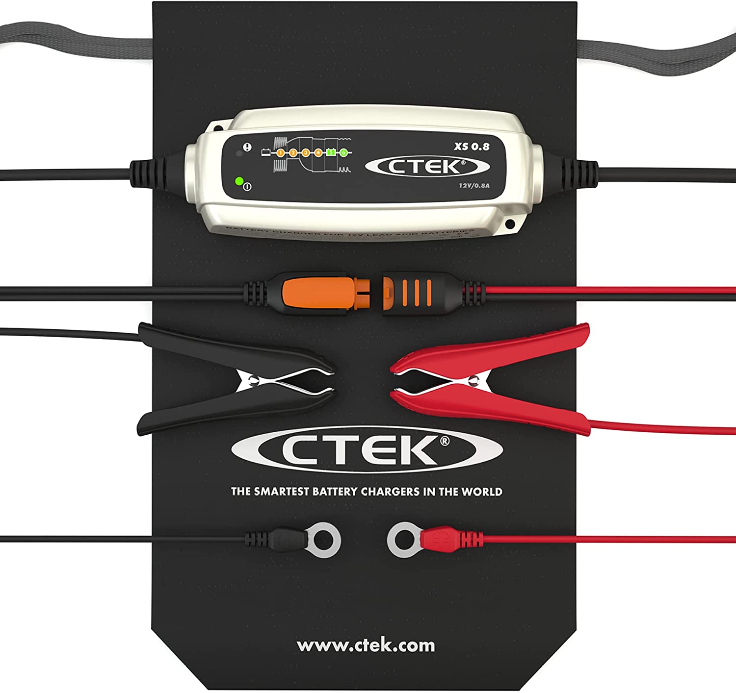 CTEK XS 0.8 - Der kompakte Batterielader mit EU-Steckdose