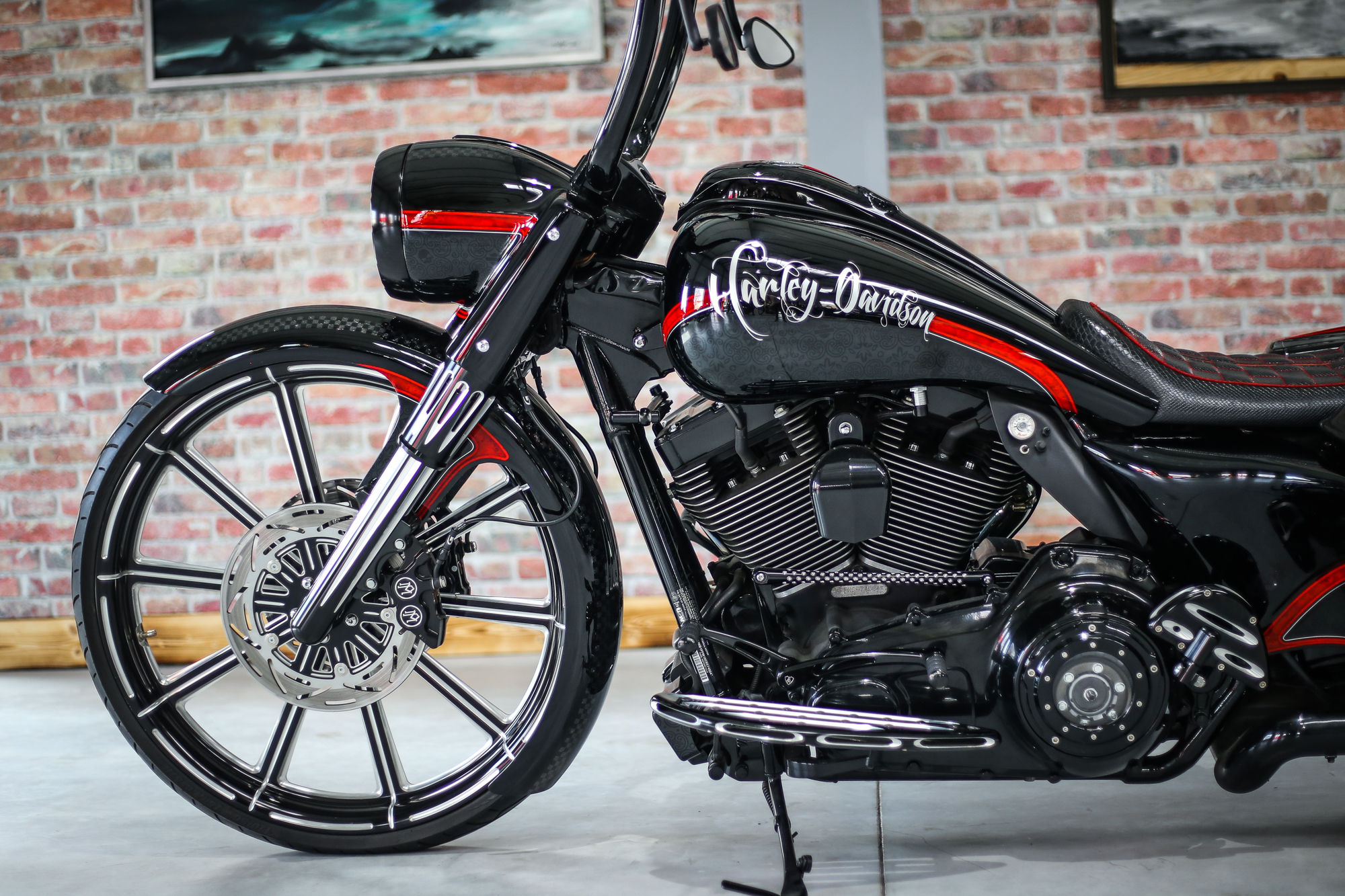 Gabelhülsen Gabelcover Harley Davidson Touring ab 2014-2020 Edge Cut Alu Hülsen