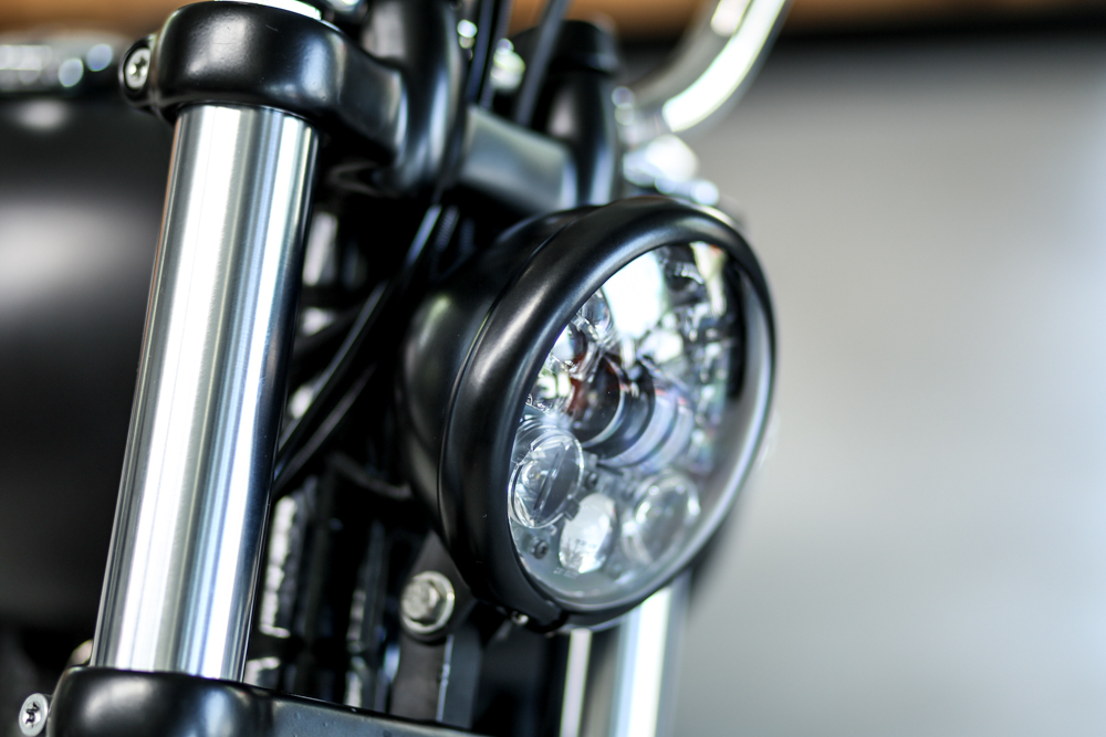 5,75" / 5 3/4 CHROME Scheinwerfergehäuße für mit Klarglass Einsatz für alle Sportster Softail oder Dyna Modelle 