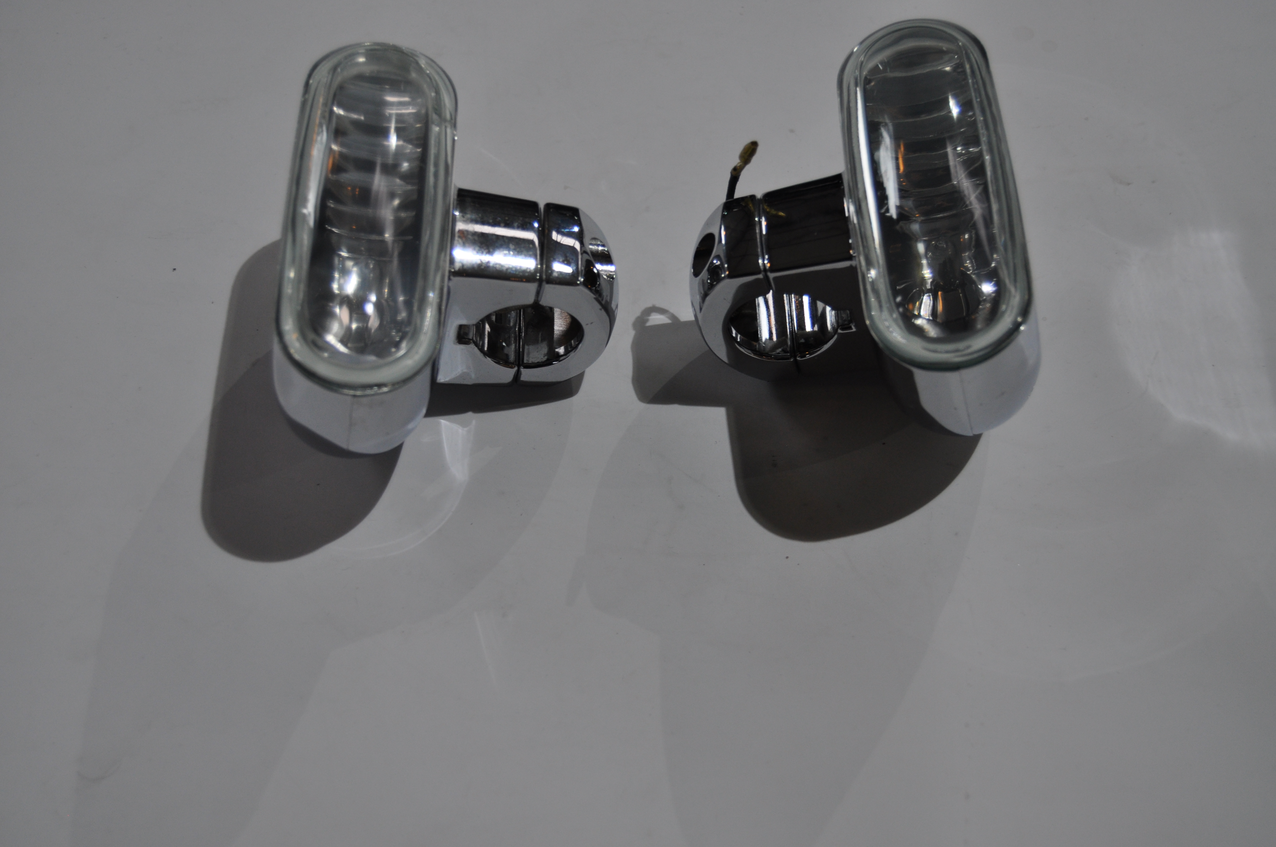 Custom Blinker Chrom Klarglas – Passend für Harley-Davidson Softail, Dyna, Touring & Sportster (1980–2013)
