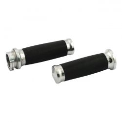 Lenkergriffe Caliber poliert für Harley Davidson 1974–2022 – CNC-Alu – für Einzel- & Doppelgaszug